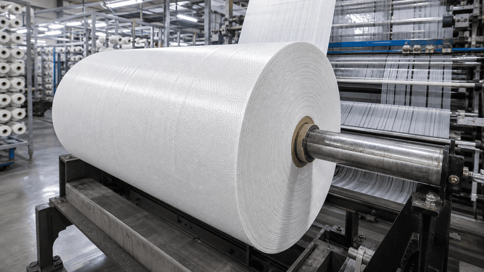 PP HDPE woven fabric roll