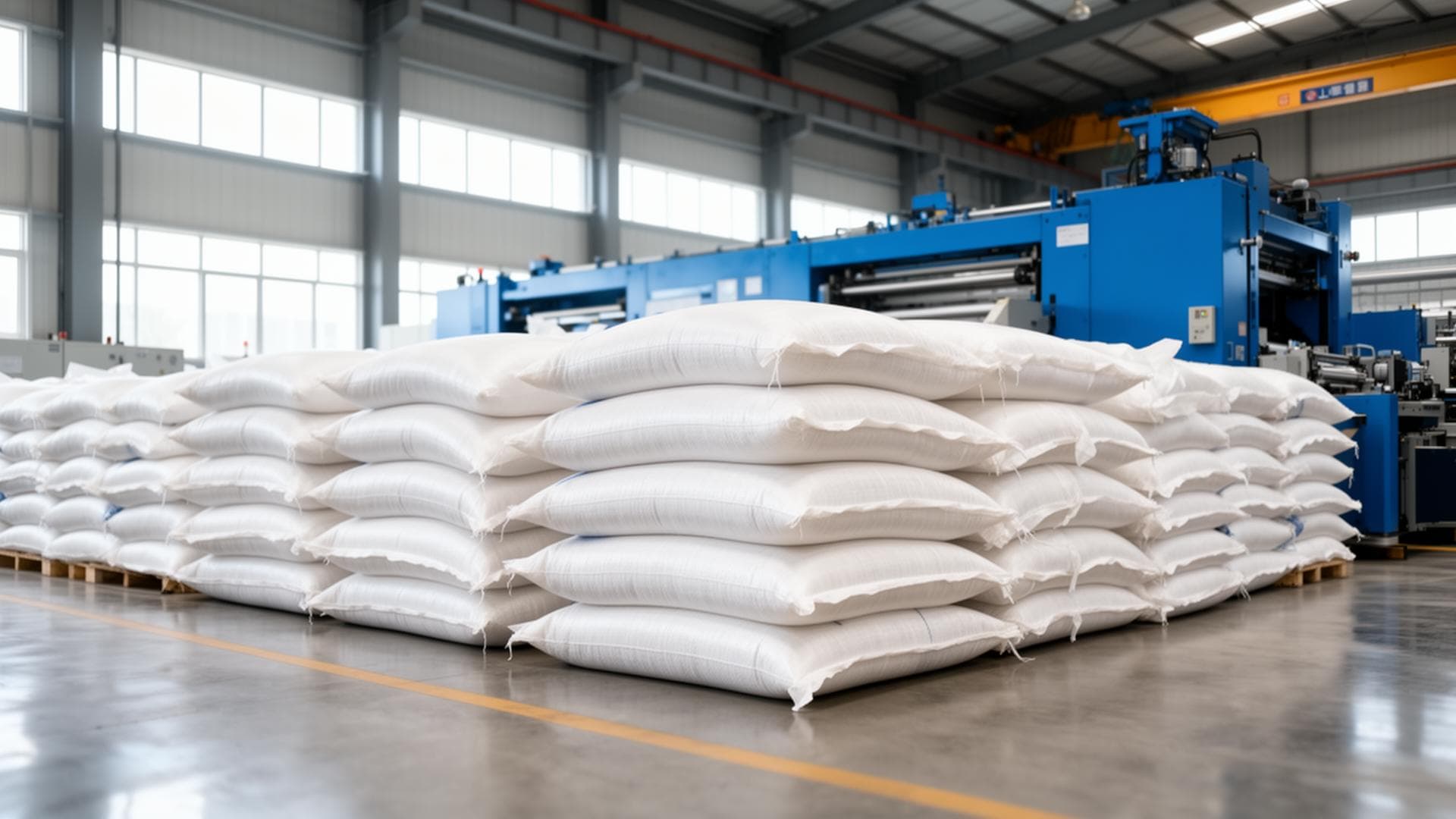 PP woven bags manufactured at ABR Petro's Gorakhpur facility