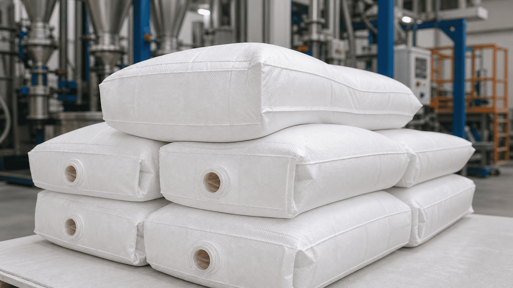 PP woven valve bags for cement and powdered material filling lines